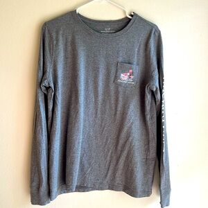 Women’s Vineyard Vines Long-Sleeve Ski Shirt - Large - Gray